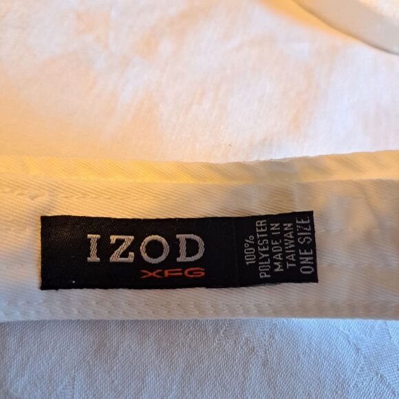 Izod XFG White Red Visor Golf Cap Hat Embroidered Hook & Loop Adjustable Unisex - Picture 5 of 8